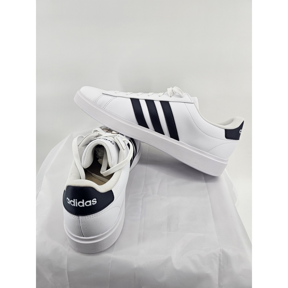 NIB Men's Adidas Grand Court 2.0 Sneakers GW9199 White Legend Ink Size 13